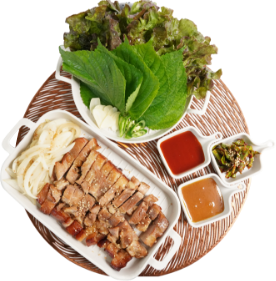 목삼겹 돼지바베큐